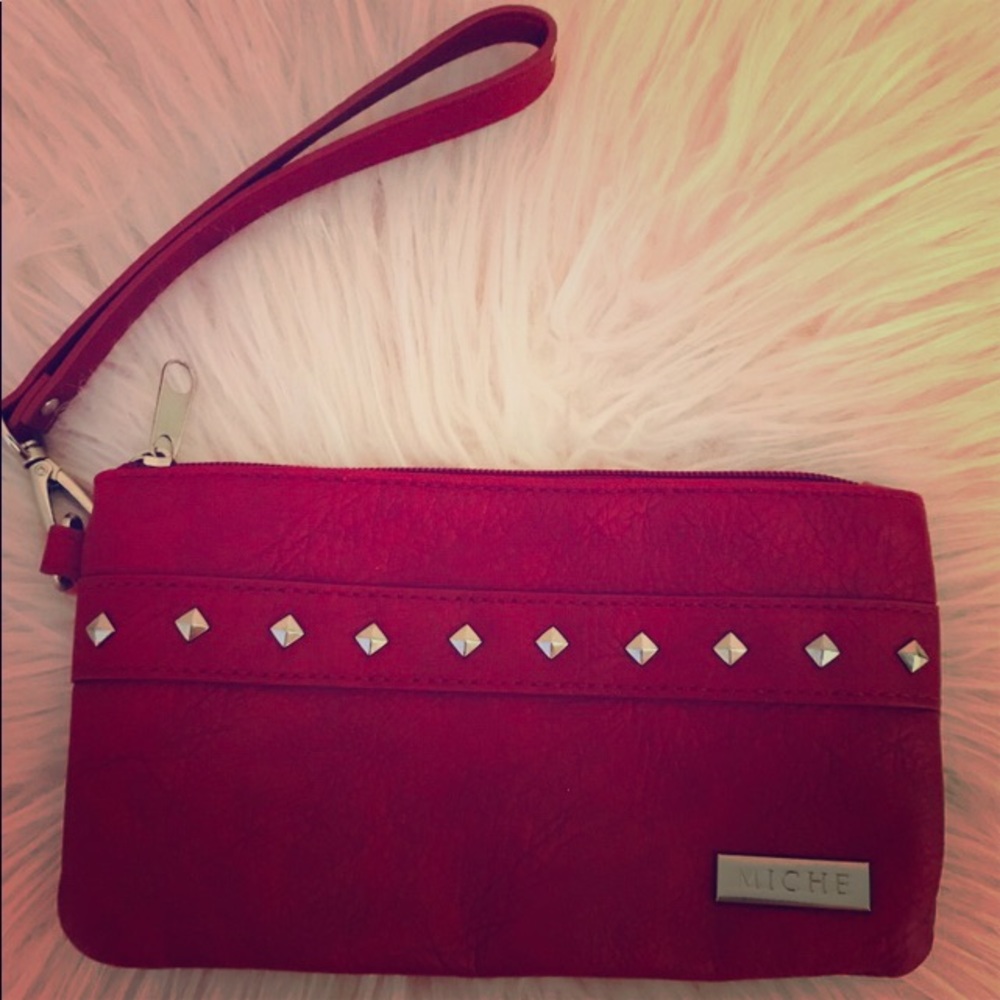 💚Miche red wristlet wallet🖤